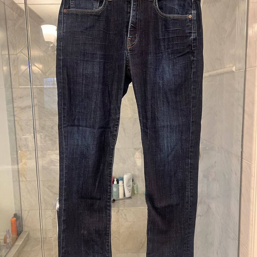 Lucky Brand Men's Dark wash jeans.